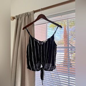 H&M Black and White Striped Camisole